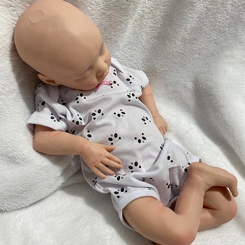 17" Full Silicone Reborn Doll Handmade Soft Painted Newborn Baby Birthday Gift - Picture 13 of 15