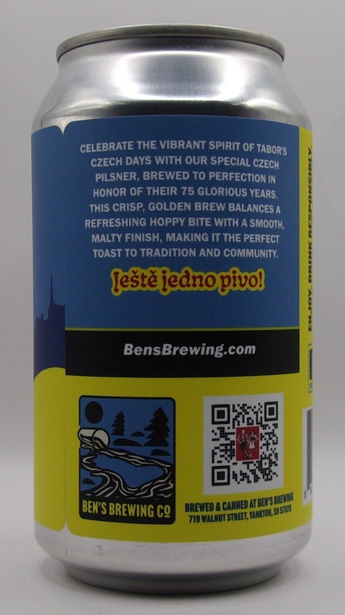 BEER CAN 75 Year Anniversary of Tabor Czech Days in South Dakota