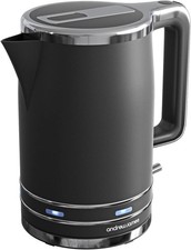 Electric Kettle Black Fast Boil Cordless Jug Lumiglo 3000W Andrew James UK