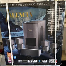 Valencia Home Theater Complete 6 Piece Smart Surround Sound  New In Box