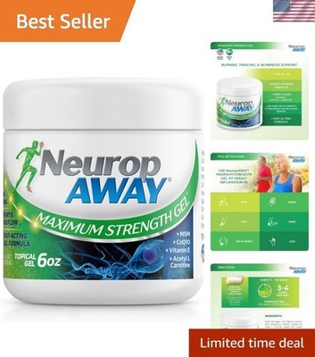 Soothing 6 oz Maximum Strength Gel for Nerve Irritation and Pain Relief