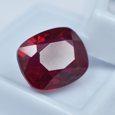 Impressive  Cushion Shape 11.75 Ct Natural Red Ruby Loose Gemstone CERTIFIED AA+