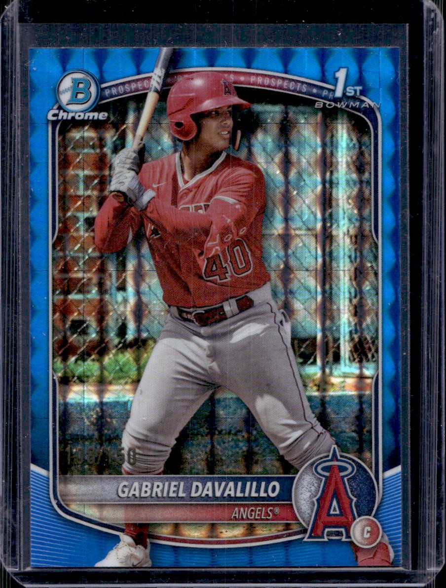 Gabriel Davalillo 2025 Bowman Chrome #BCP-178 Blue Geometric Refractor /150