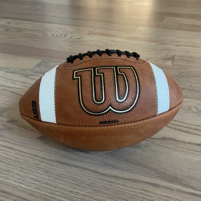 NEW wilson 1003 gst Leather Game Football - Official Size - NFHS NCAA WTF1003
