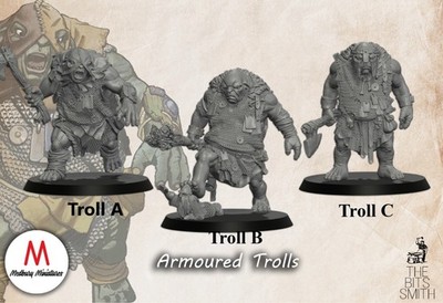 Troll Höhlentroll Mordor tabletop 28mm Fantasy LotR Mittelerde Medury Hobbit