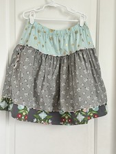 Matilda Jane girls 12 multi color tiered Hello Lovely Fun Day skirt 2014 1101
