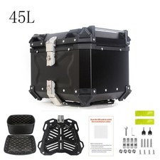 Motorrad Topcase 45L Aluminium Wasserfest Motorradkoffer mit Schnellverschluss