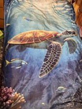 Sea Turtle Fresh Start Fleece Throw Blanket 50x60 Inches Super Soft