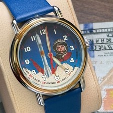 Vostok Vintage Yuri Gagarin Watch Mechanical Men's Star Soviet Space Ship 90s