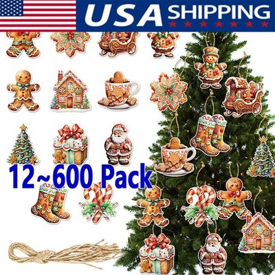 12/600Pc Merry Christmas Grinch Ornaments Tree Hanging Decoration Figure Pendant