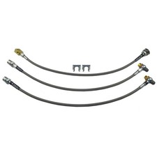 Stainless Braided Brake Hose Kit Stock 1982-91 Chevrolet S10 Gmc S15 3pc Stainless Braided Brake Hose Kit Stock 1982-91 Chevrolet S10 Gmc S15 3pc
