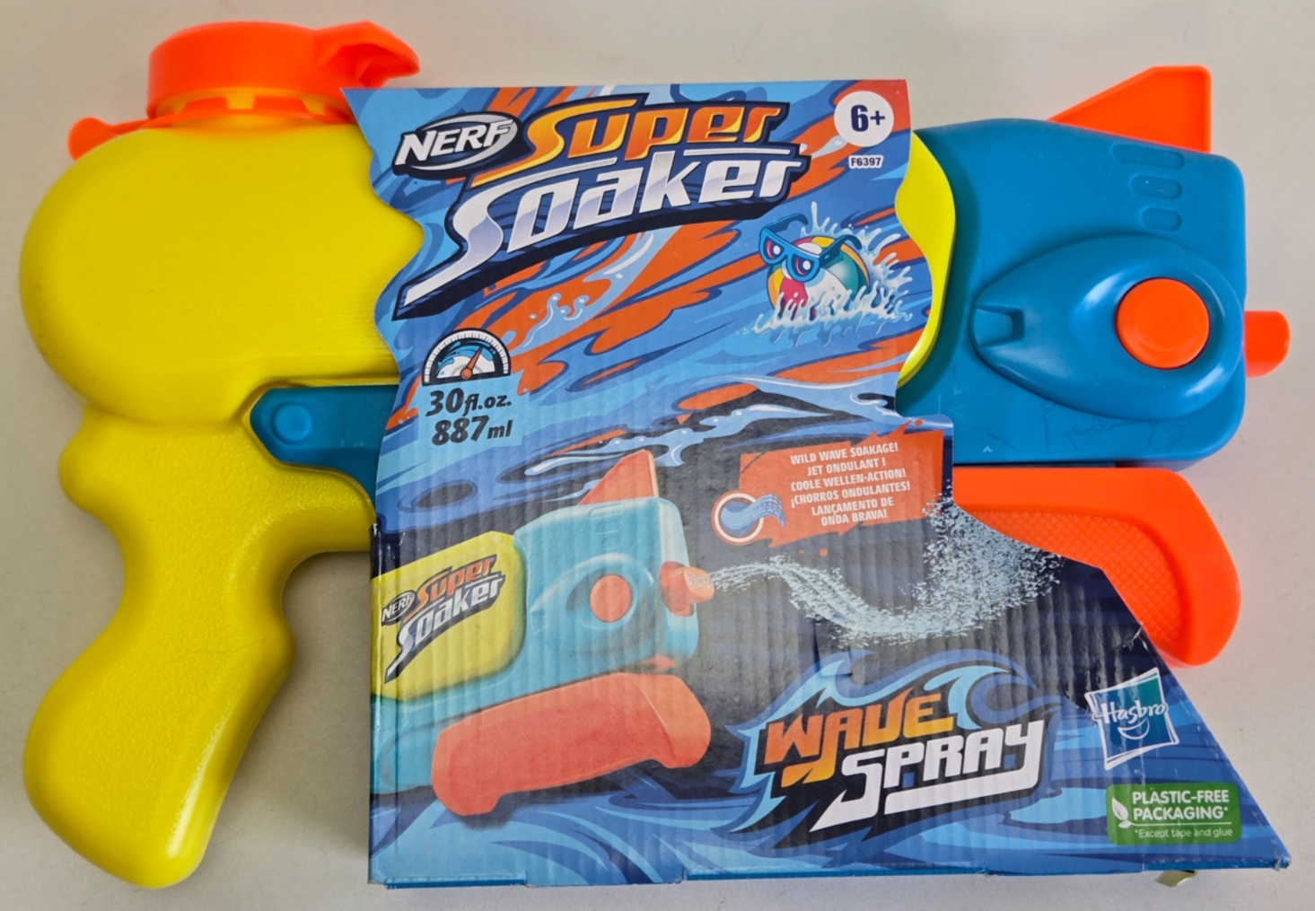 Nerf Super Soaker Wave Spray Wasserblaster – 887 ml – ab 6 Jahren (0629 A1+) - Bild 3