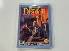 Rise of the Dragon (Sega CD, Cardboard Box) CIB Complete w Manual + Reg EXC!