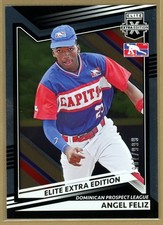 2022 Elite Extra Baseball Pink Parallel Rookie Angel Feliz DPL /999 Rookie