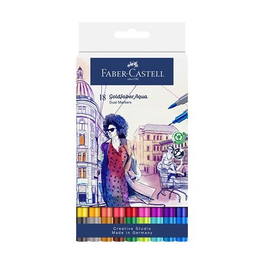 Faber-Castell Goldfaber Aqua Dual Tip Marker Pens 18pcs