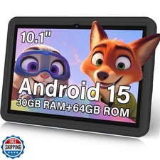 DMOAO 10.1 Inch Kids Tablet Android 15-30GB RAM 64GB ROM 1TB Expa