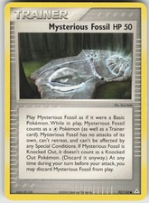 Mysterious Fossil 92/110 EX Holon Phantoms Pokemon Moderately Played MP