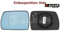 Alkar 6421526 Spiegelglas FüR AußEnspiegel Links FüR Bmw
