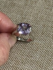 Lab Created Amethyst Ring Set In Sterlington Silver, Size 7