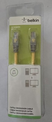 Belkin Netzwerk Anschlusskabel Cat5e Crossover Cable 3m Länge NEU OVP