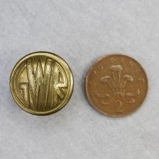 A Big Four era 1934 - 1947 patt brass GWR Great Western Railway uniform button.