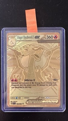 Pokémon Karte Mega Charizard X EX Gold 130/094