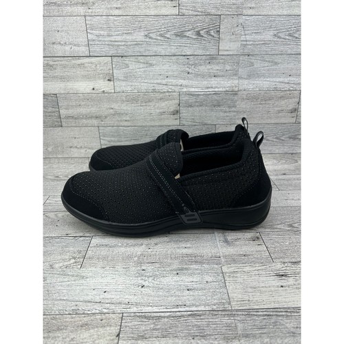 Orthofeet 821 Mary Jane Damen-Wanderschuhe 7,5 D breit schwarz Mesh Unterstützung Komfort - Bild 5 von 13
