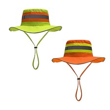High Visibility Hat Safety Reflective Mesh Cap Breathable for Summer Outdoor