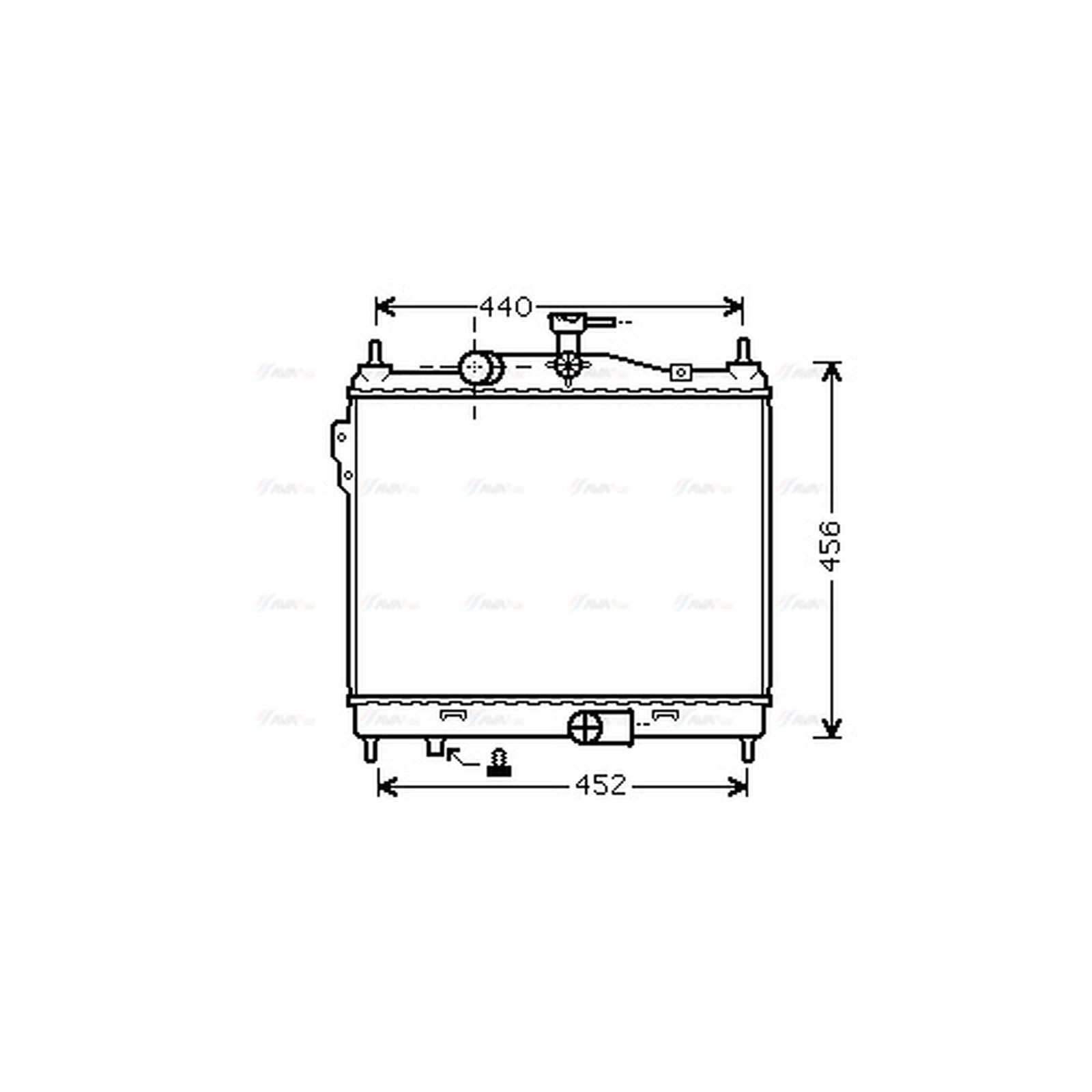 Radiator HY2205 AVA 253101C600 253101C606