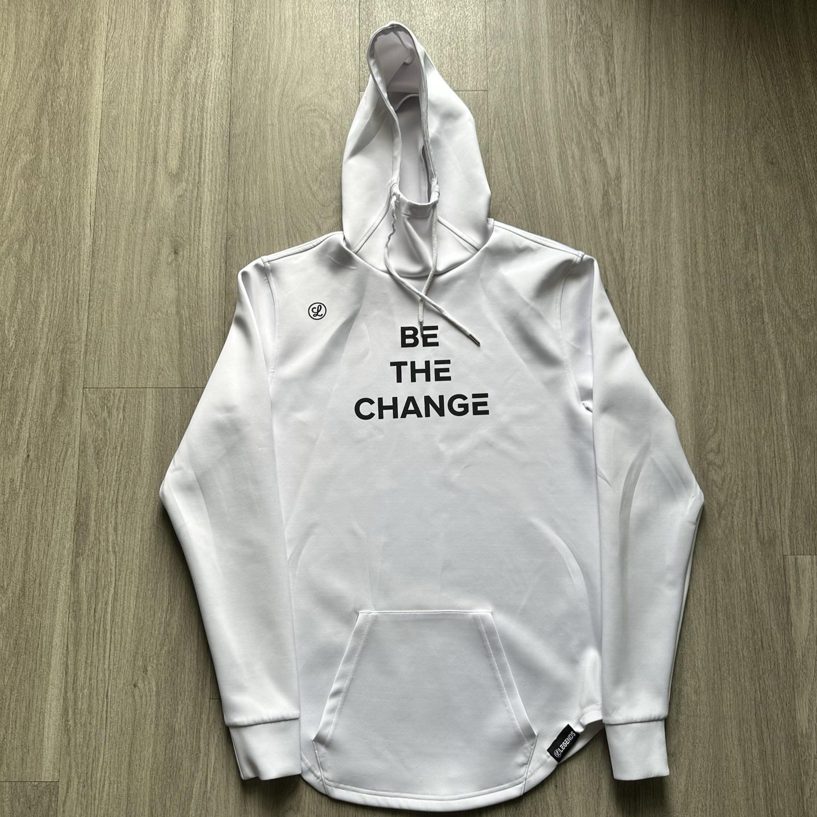 Sudadera con capucha Legends Performance BE THE CHANGE talla mediana blanca