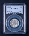 1934-D Washington Quarter 25c PCGS AU58 WB092