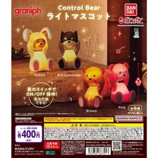 Capsule toy Complete set Control Bear Light Mascot