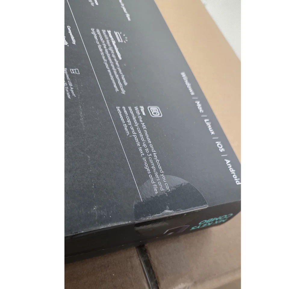 Logitech MX Keys Combo Performance Wireless Keyboard and Mouse 2S FACTORY SEALED - Image 4 of 4