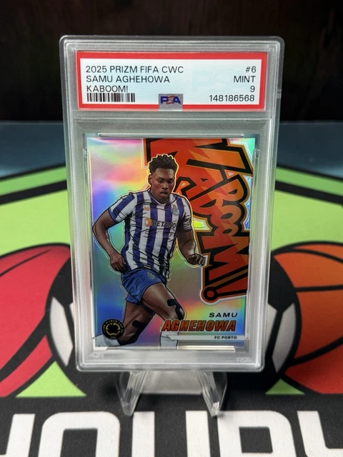 2025 Prizm FIFA Club World Cup Samu Aghehowa Kaboom PSA 9 Porto