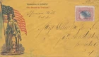 Union patriotic Used Protection to Liberty US #65 Liberty and flag