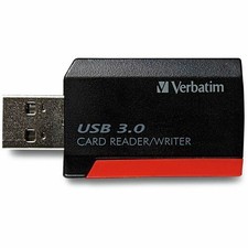 Verbatim Pocket Card Reader, USB 3.0 - Black 98538