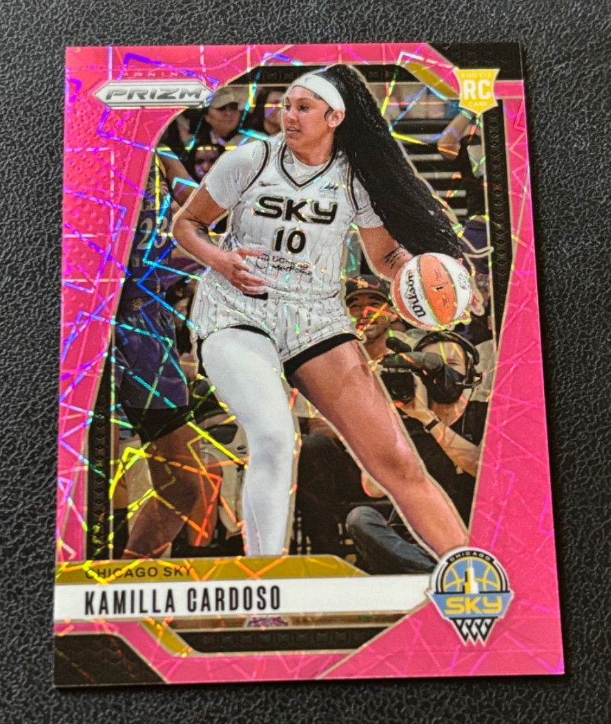 Kamilla Cardoso 2024 Panini Prizm WNBA Pink Velocity Rookie RC #'d /79 - #93