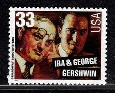 Centsational 3345  MNH 33¢ 1999 - Ira & George Gershwin - Music