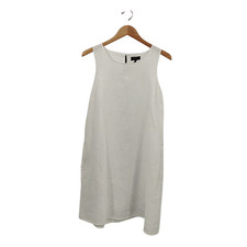 Quince White Basic Sleeved Dress L
