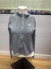 Alo Yoga Gray Warmer Jacket Women's Size XL Full Zip