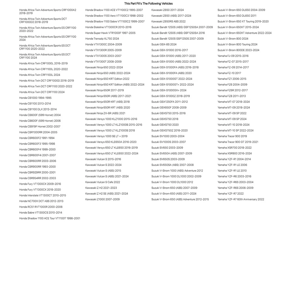 Тормозная колодка Tusk - спеченная металлическая задняя для KAWASAKI Versys 1000 KLZ1000 2015-2016 - Изображение 4 из 4