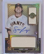Topps 2022 Triple Threads Sammy Long RC Auto Relic /99 Giants RFPAR-SL