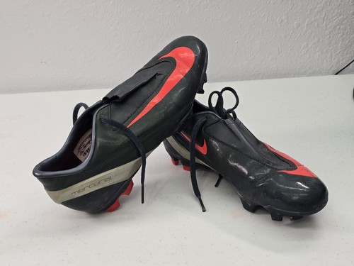 RARE Nike Mercurial Steam II FG Soccer Cleats US 8.5 Black/Red 317730-081 2008