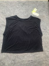 All in Motion Black Poly Tencel Jersey Relaxed Tee Tank Size XL NWT 0696