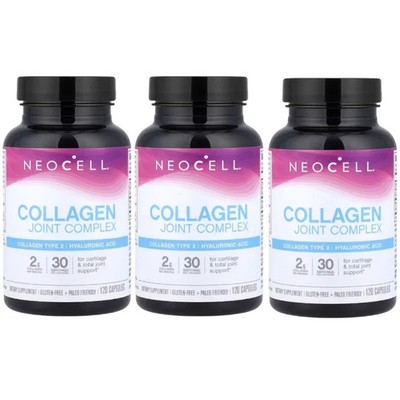 NeoCell Collagen Joint Complex 120 Caps Each (Pack of 3)