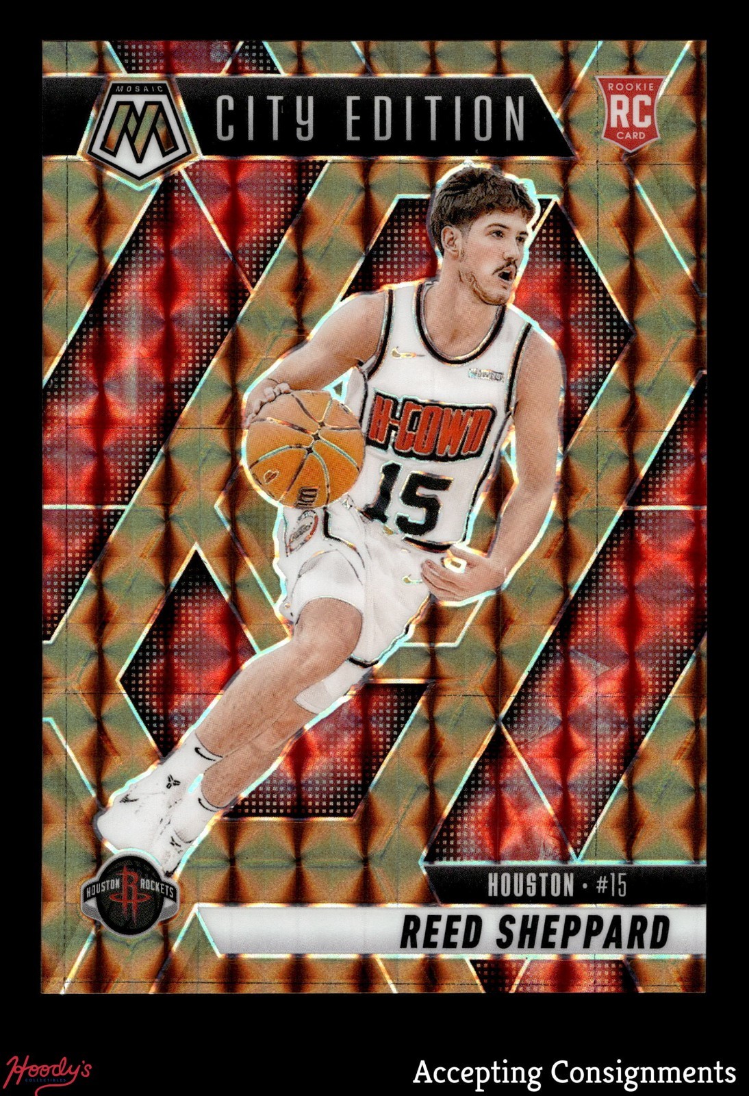 2024-25 Panini Mosaic Mosaic Bronze Reed Sheppard 16/75 City Edition ROOKIE RC