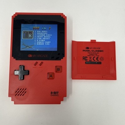 Pixel Classic Portable Handheld Gaming System - Red, Data East, 308 Games