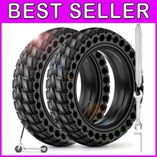 2PCS 8.5x2 Solid Tires for Electric Scooter - Durable Maintenance-Free