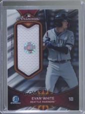 2019 Bowman Chrome 2018 AFL Fall Stars Relics 95/99 Evan White #AFLR-EW 05p9