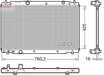 DENSO Kühler, Motorkühlung  für HONDA